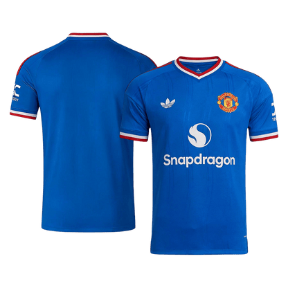 Manchester United Uit Spelersversie Voetbalshirt 2026/27 - Slim Fit - achterkant