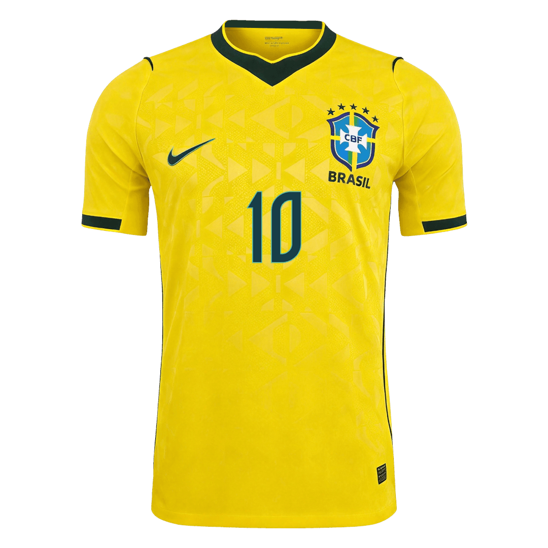 NEYMAR JR. #10 Brazil Thuis Spelersversie Voetbalshirt WK Voetbal 2026 - Slim Fit