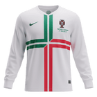 Retro Portugal Uit Lange Mouwen Voetbalshirt 2012