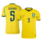 CASEMIRO #5 Brazil Thuis Spelersversie Voetbalshirt WK Voetbal 2026 - Slim Fit