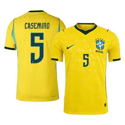 CASEMIRO #5 Brazil Thuis Spelersversie Voetbalshirt WK Voetbal 2026 - Slim Fit