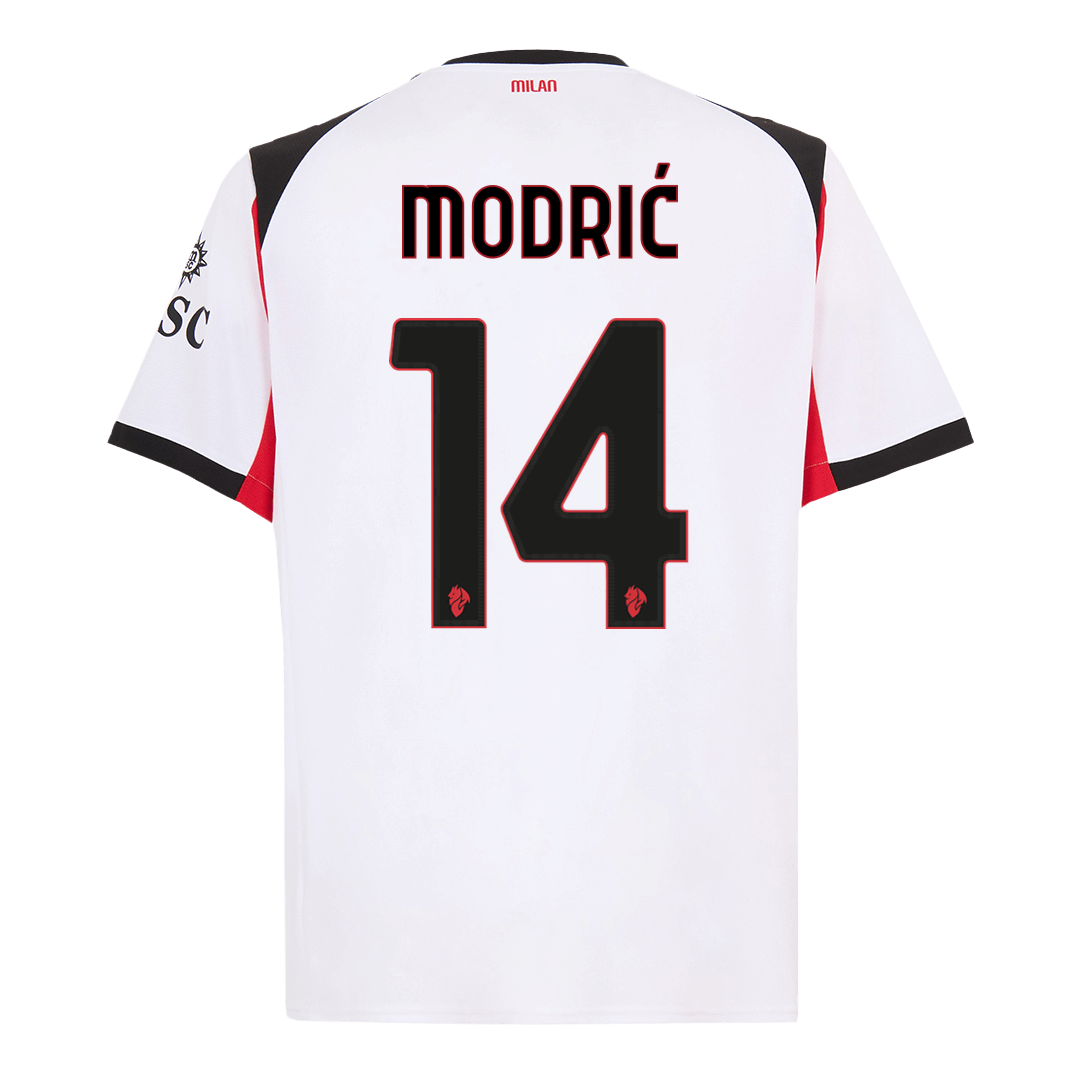 MODRIĆ #14 Heren AC Milan Uit Voetbalshirt 2025/26