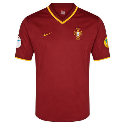 Retro Portugal Thuis Voetbalshirt 2000 - voorkant
