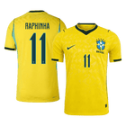 RAPHINHA #11 Brazil Thuis Spelersversie Voetbalshirt WK Voetbal 2026 - Slim Fit