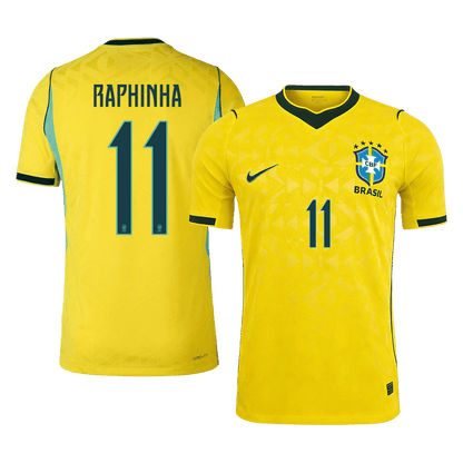 RAPHINHA #11 Brazil Thuis Spelersversie Voetbalshirt WK Voetbal 2026 - Slim Fit