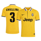 CHIELLINI #3 Retro Juventus Uit Voetbalshirt 2013/14