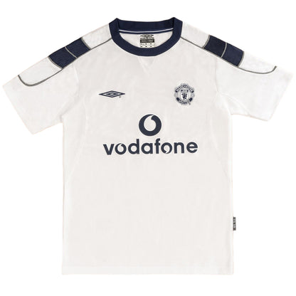 BECKHAM #7 Retro Manchester United Uit Voetbalshirt 2000/01 - detail