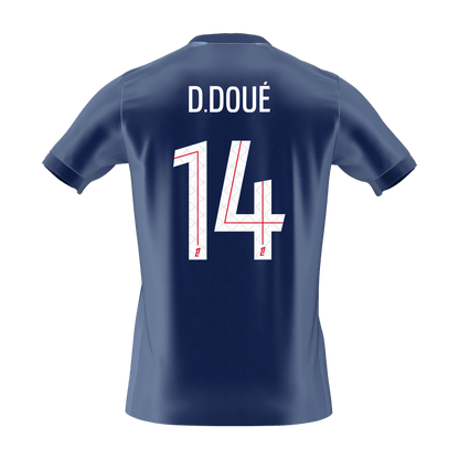 D.DOUé #14 Heren PSG Thuis Voetbalshirt 2025/26 [PREMIUM]
