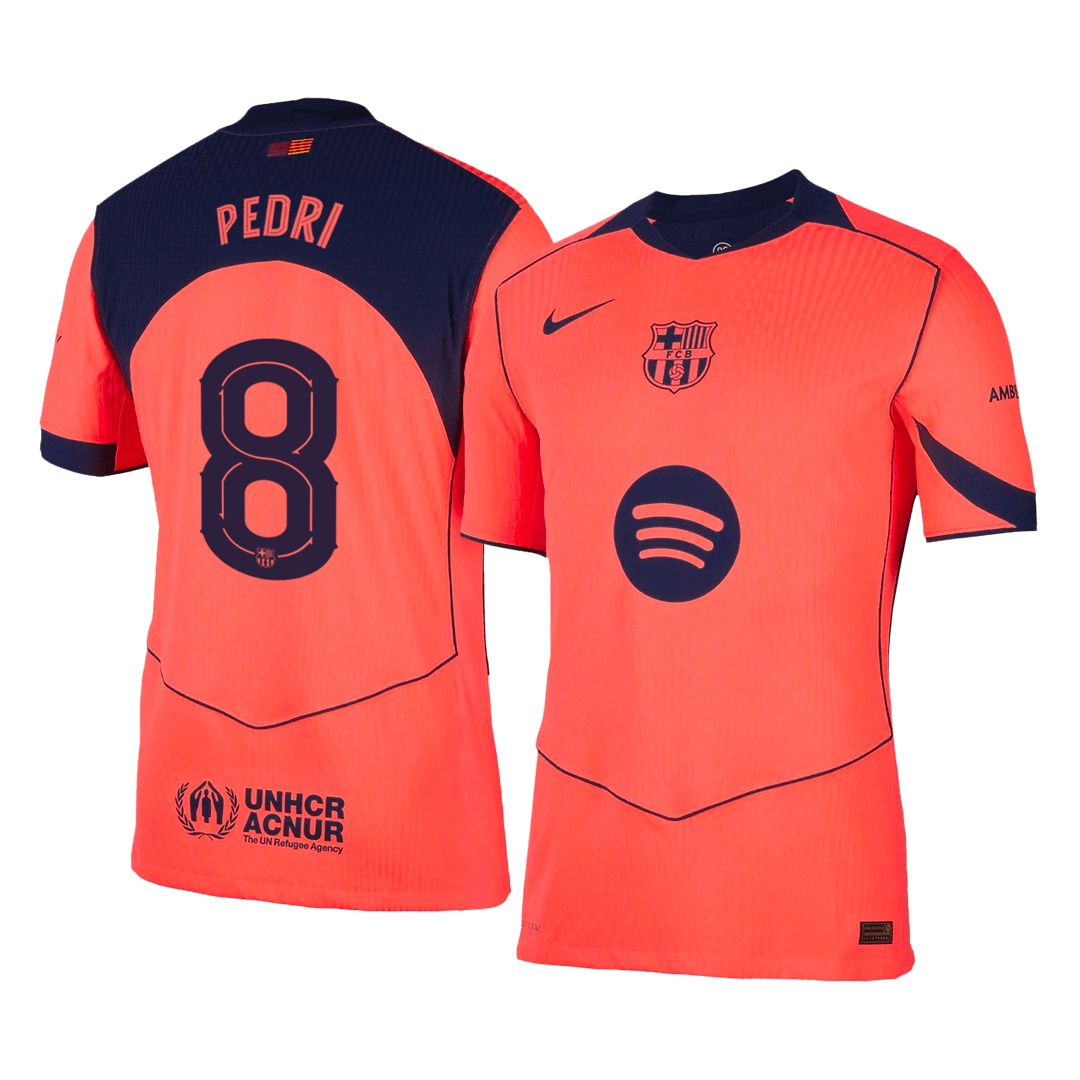 PEDRI #8 Barcelona Derde Spelersversie Voetbalshirt 2025/26 - Slim Fit