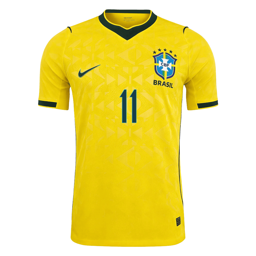 RAPHINHA #11 Brazil Thuis Spelersversie Voetbalshirt WK Voetbal 2026 - Slim Fit