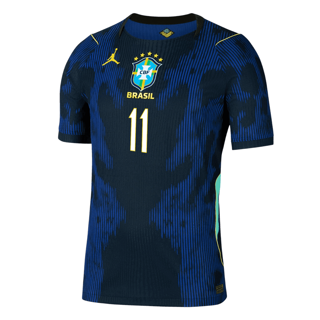 RAPHINHA #11 Brazil Uit Spelersversie Voetbalshirt WK Voetbal 2026 - Slim Fit