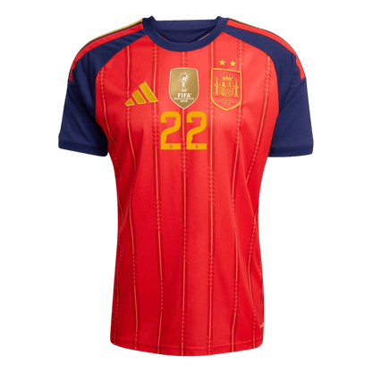 CUBARSÍ #22 Heren Spanje thuisshirt WK Voetbal 2026【Kampioenseditie】