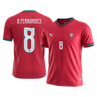B.FERNANDES #8 Heren Portugal Thuis Voetbalshirt WK Voetbal 2026