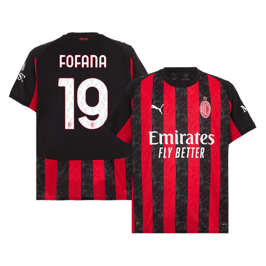 FOFANA #19 Heren AC Milan Thuis Voetbalshirt 2025/26 [PREMIUM]