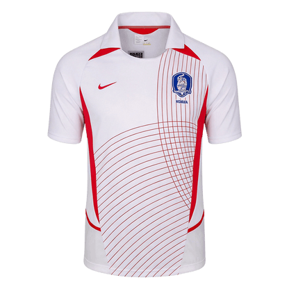 Retro South Korea Uit Voetbalshirt 2002 - voorkant