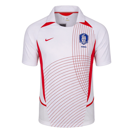 Retro South Korea Uit Voetbalshirt 2002 - voorkant