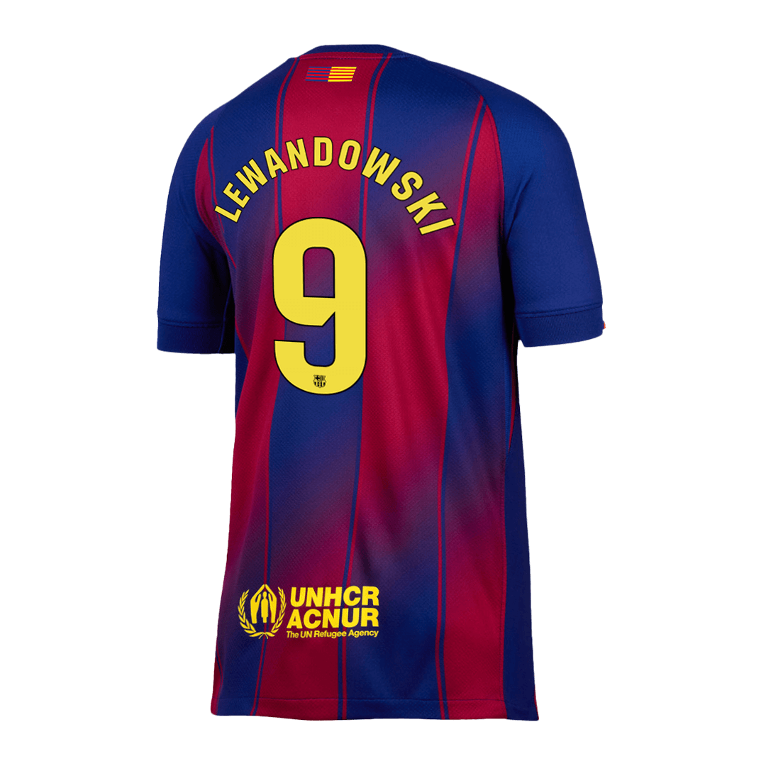 LEWANDOWSKI #9 Heren Barcelona Thuis Voetbalshirt 2025/26 [PREMIUM]