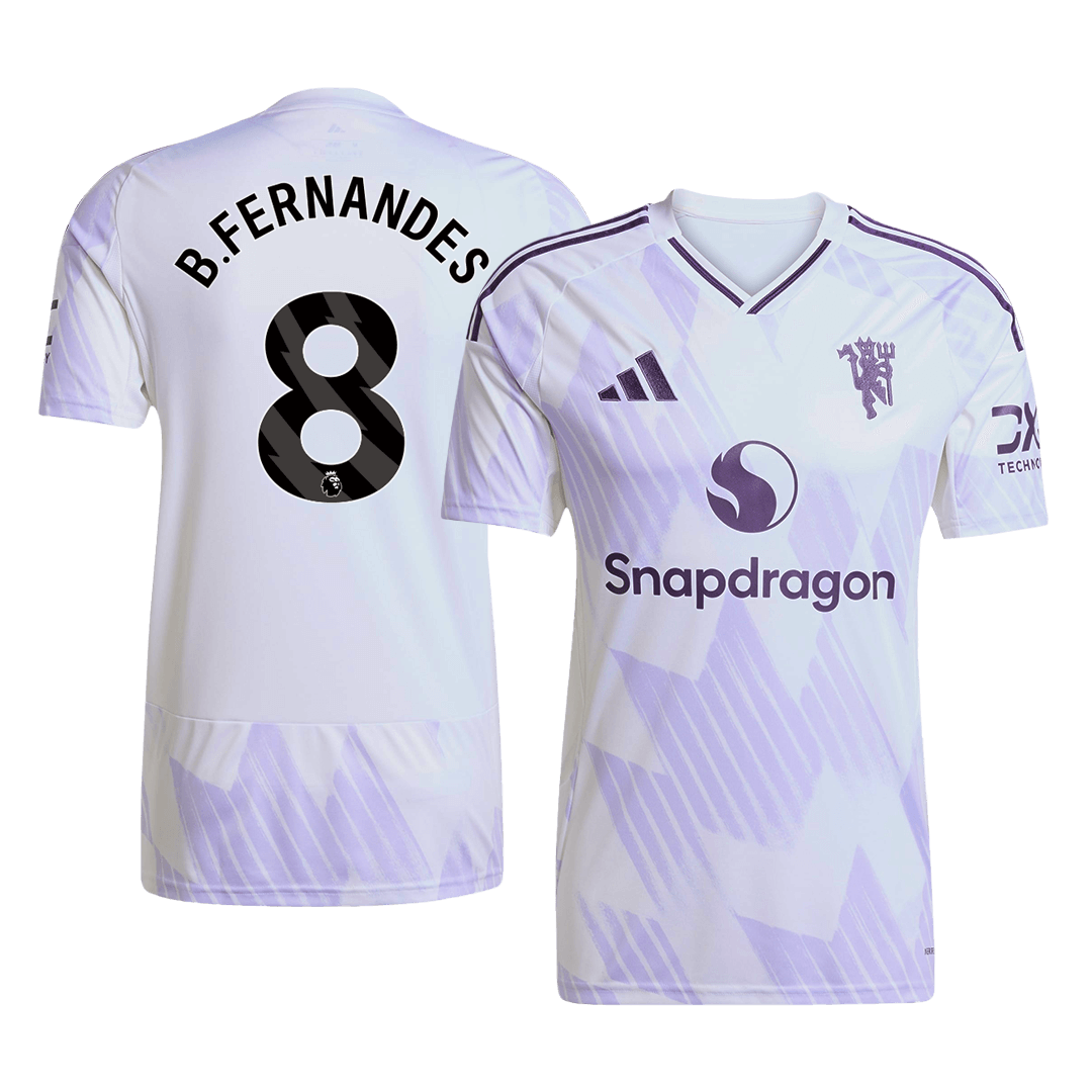 B.FERNANDES #8 Heren Manchester United Uit Voetbalshirt 2025/26
