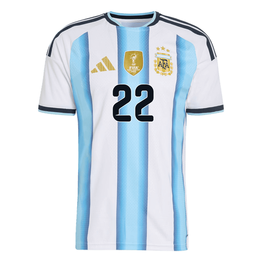 L.MARTÍNEZ #22 Argentina Thuis Spelersversie Voetbalshirt 2026 - Slim Fit