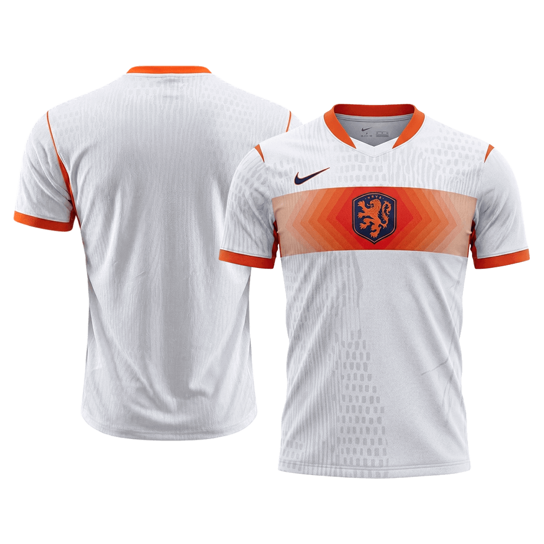 Netherlands Uit Spelersversie Voetbalshirt WK Voetbal 2026 - Slim Fit - zijkant
