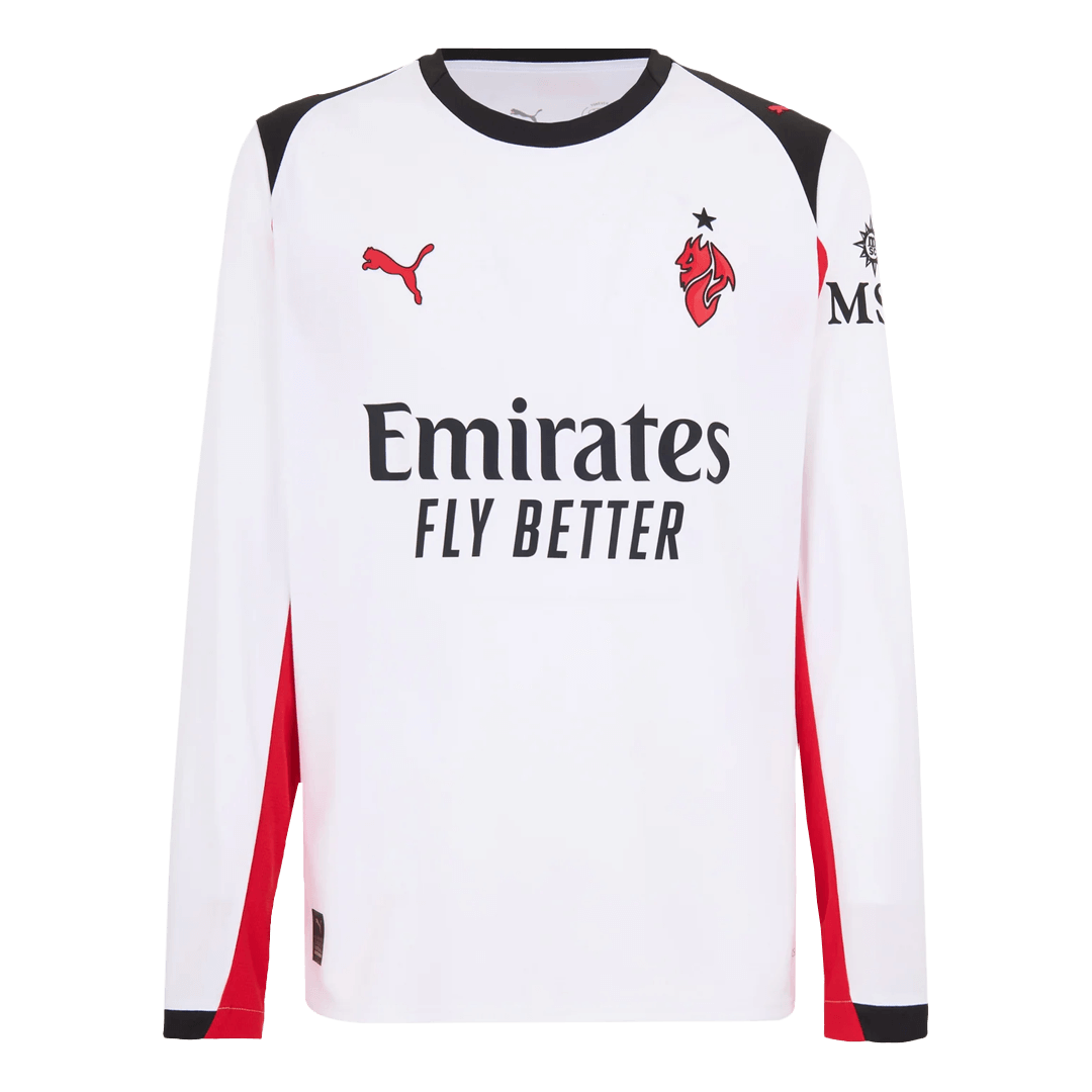 Heren AC Milan Uit Lange Mouwen Voetbalshirt 2025/26