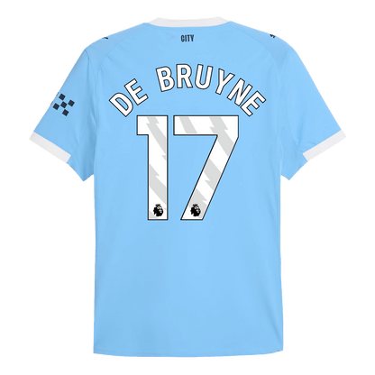 DE BRUYNE #17 Manchester City Thuis Spelersversie Voetbalshirt 2025/26 - Slim Fit