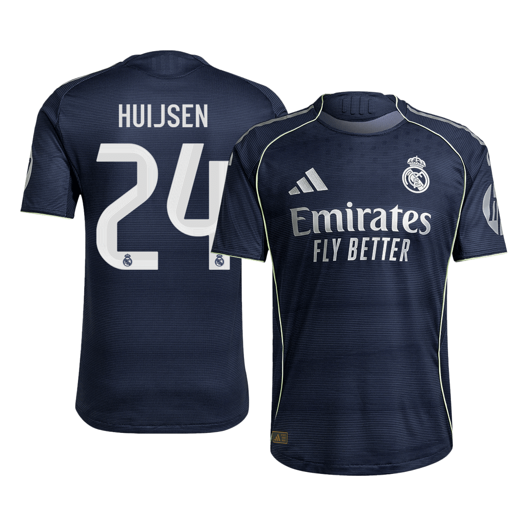 HUIJSEN #24 Real Madrid Uit Spelersversie Voetbalshirt 2025/26 - Slim Fit