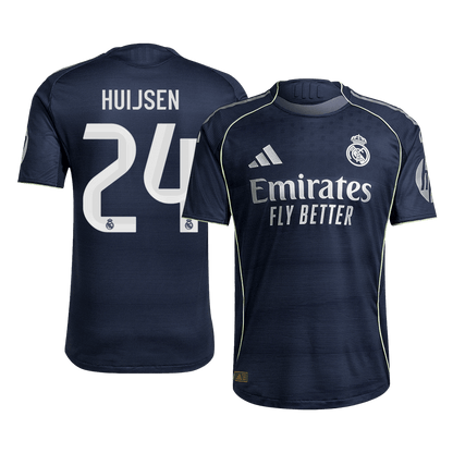 HUIJSEN #24 Real Madrid Uit Spelersversie Voetbalshirt 2025/26 - Slim Fit
