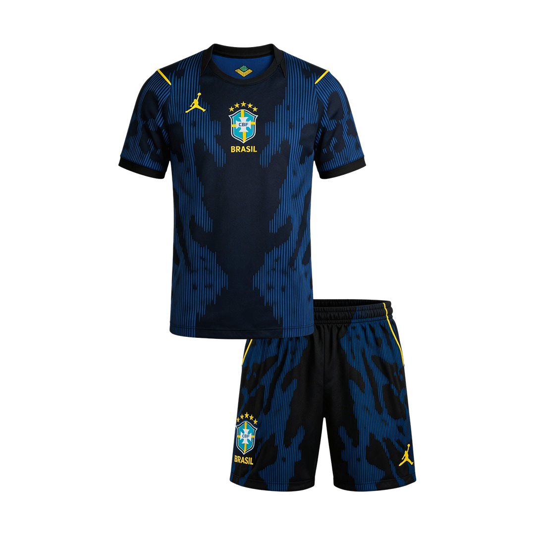 Jeugd Brazil Uit Tenue WK Voetbal 2026 - voorkant