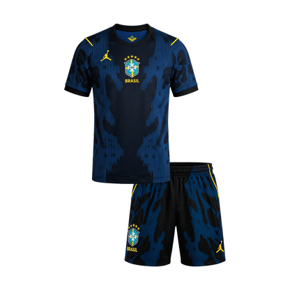 Jeugd Brazil Uit Tenue WK Voetbal 2026 - voorkant