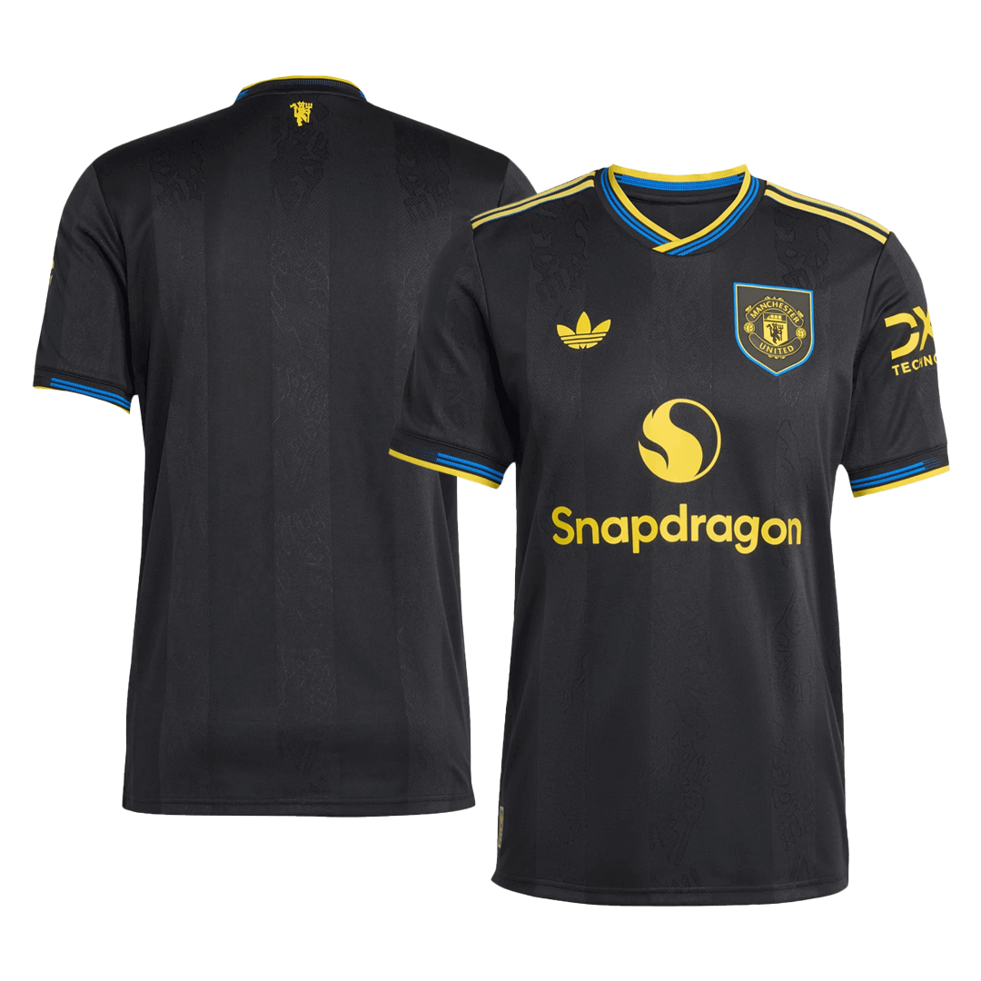 Manchester United Derde Spelersversie Voetbalshirt 2025/26 - Slim Fit