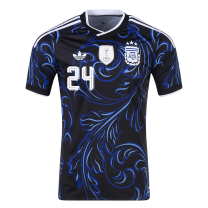 E. FERNÁNDEZ #24 Heren Argentina Uit Voetbalshirt WK Voetbal 2026