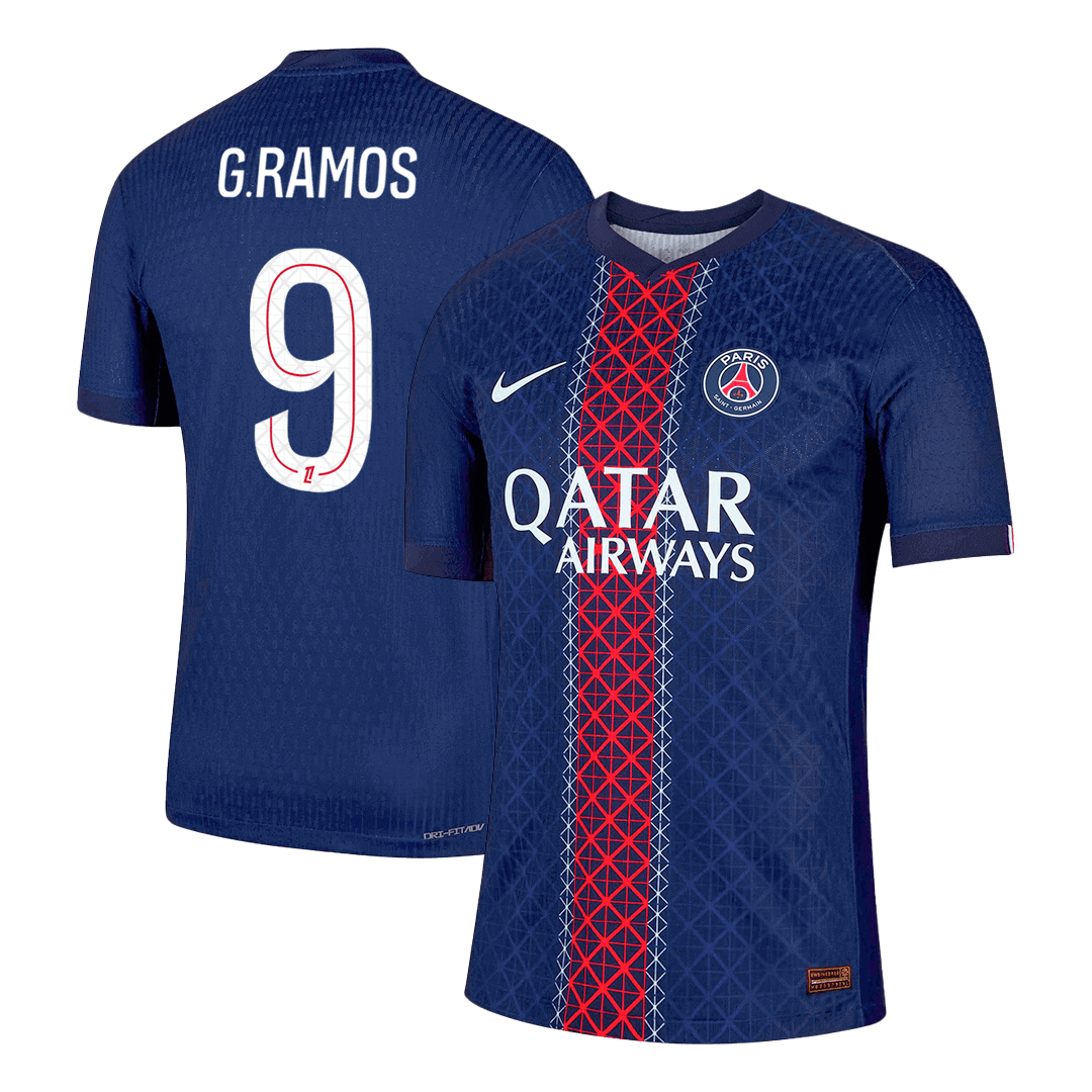 G.RAMOS #9 PSG Thuis Spelersversie Voetbalshirt 2025/26 - Slim Fit