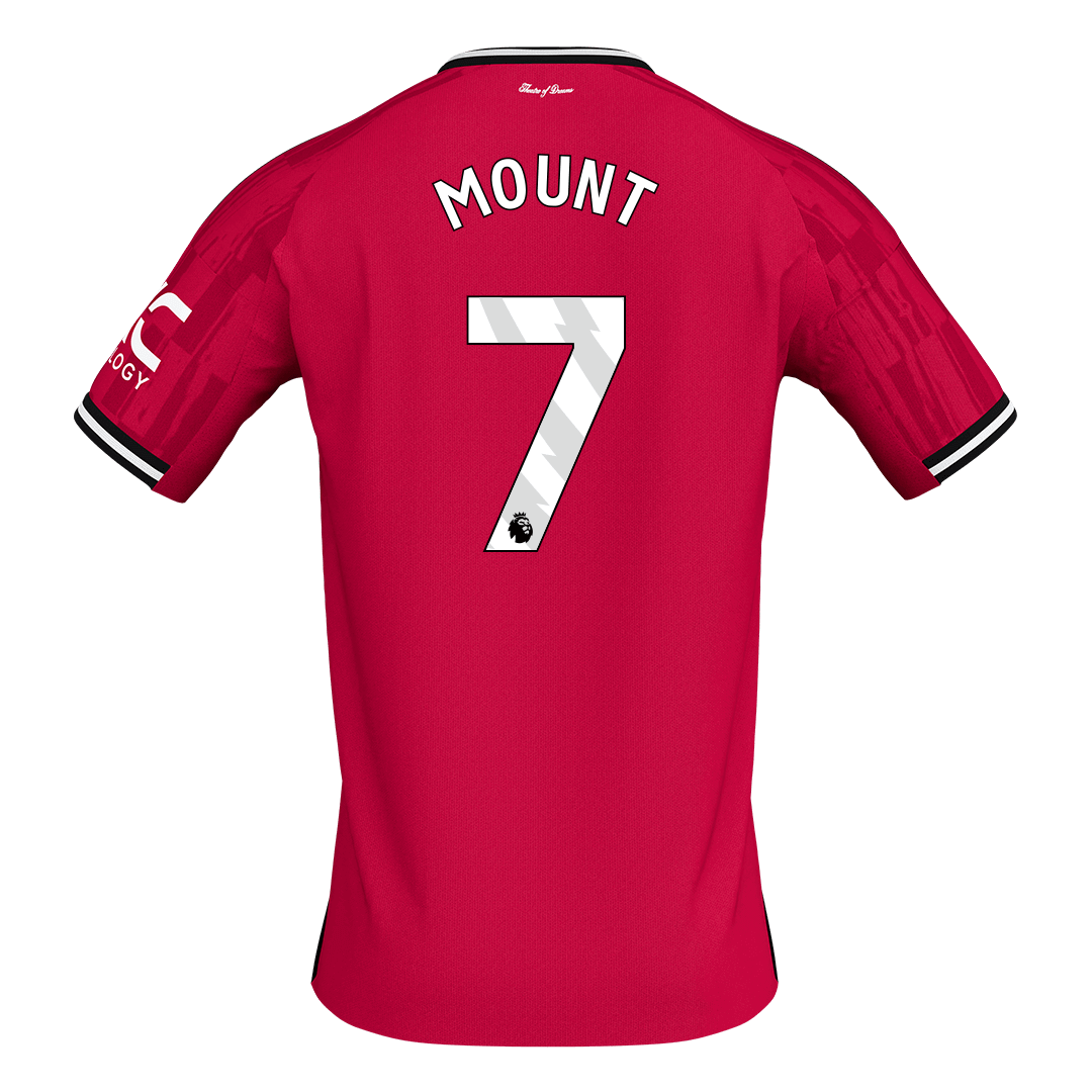 MOUNT #7 Heren Manchester United Thuis Voetbalshirt 2025/26 [PREMIUM]