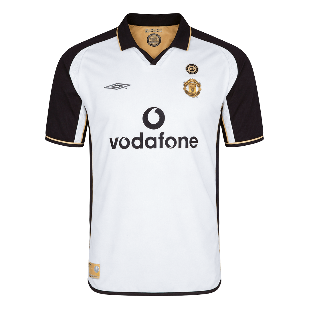 Retro Manchester United Uit Voetbalshirt 2001/02 - voorkant