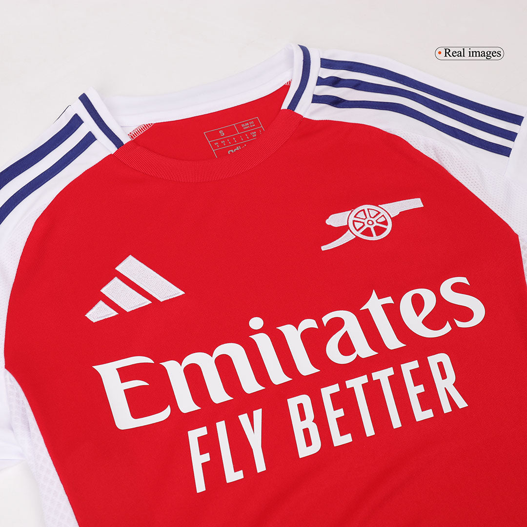 RICE #41 Heren Arsenal Thuis Voetbalshirt 2024/25 - UCL - close-up
