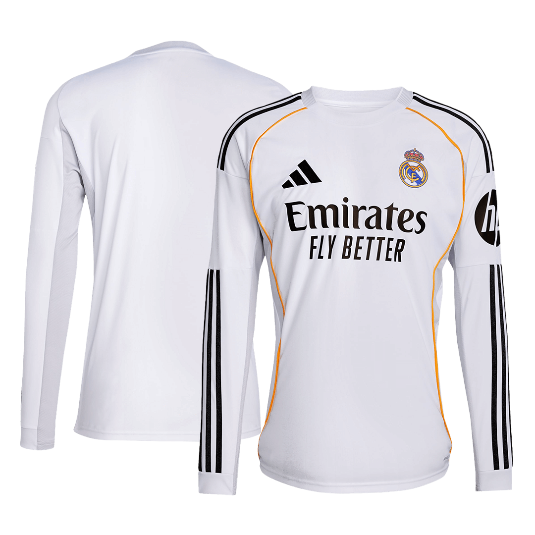 Heren Real Madrid Thuis Lange Mouwen Voetbalshirt 2025/26