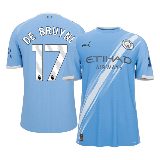 DE BRUYNE #17 Heren Manchester City Thuis Voetbalshirt 2025/26 [PREMIUM]