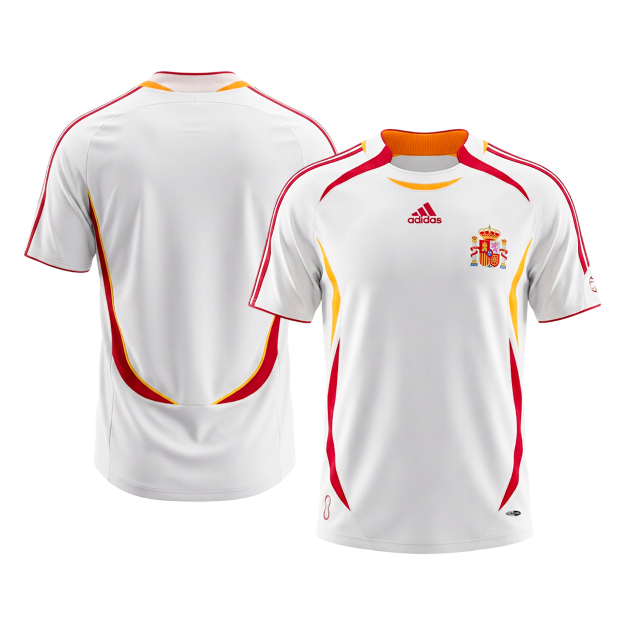 Retro Spain Uit Voetbalshirt 2006