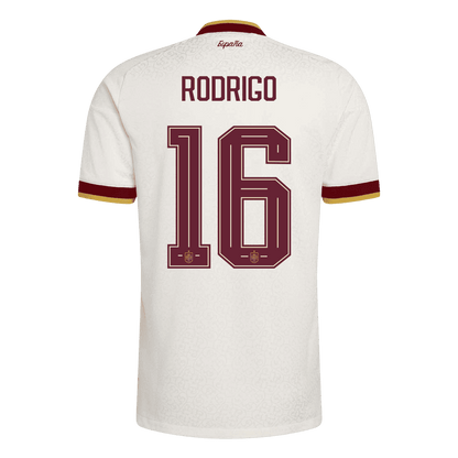 RODRIGO #16 Spanje Spelersversie Uitshirt WK Voetbal 2026 - slim fit【Kampioenseditie】