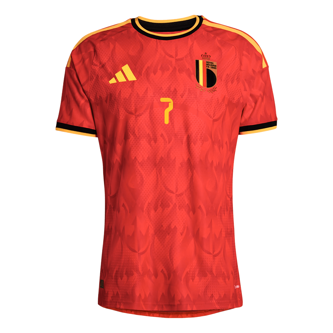 DE BRUYNE #7 Belgium Thuis Spelersversie Voetbalshirt 2026 - Slim Fit