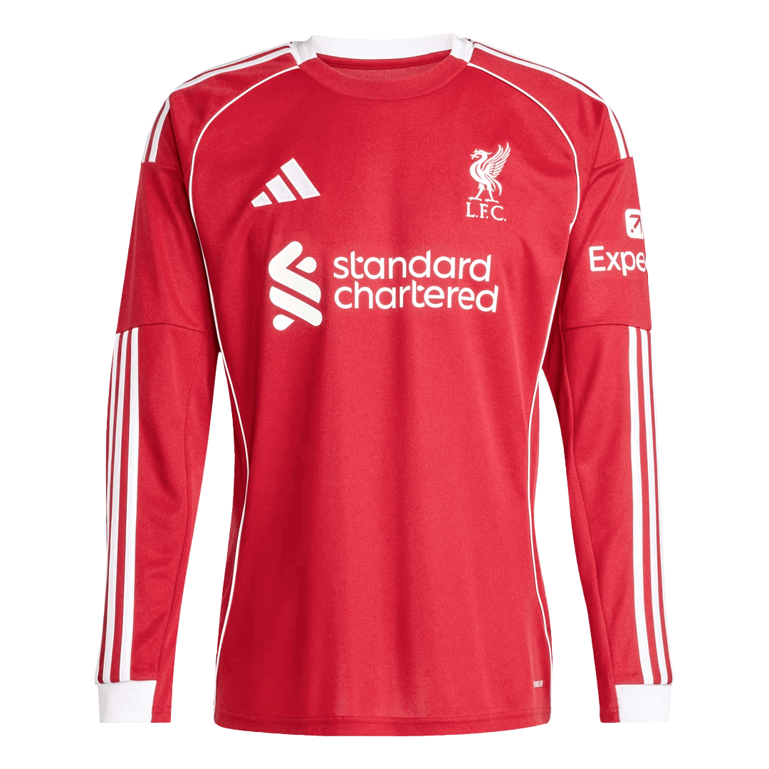 Heren Liverpool Thuis Lange Mouwen Voetbalshirt 2025/26