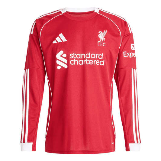 Heren Liverpool Thuis Lange Mouwen Voetbalshirt 2025/26