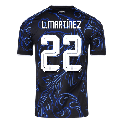 L. MARTÍNEZ #22 Heren Argentina Uit Voetbalshirt WK Voetbal 2026