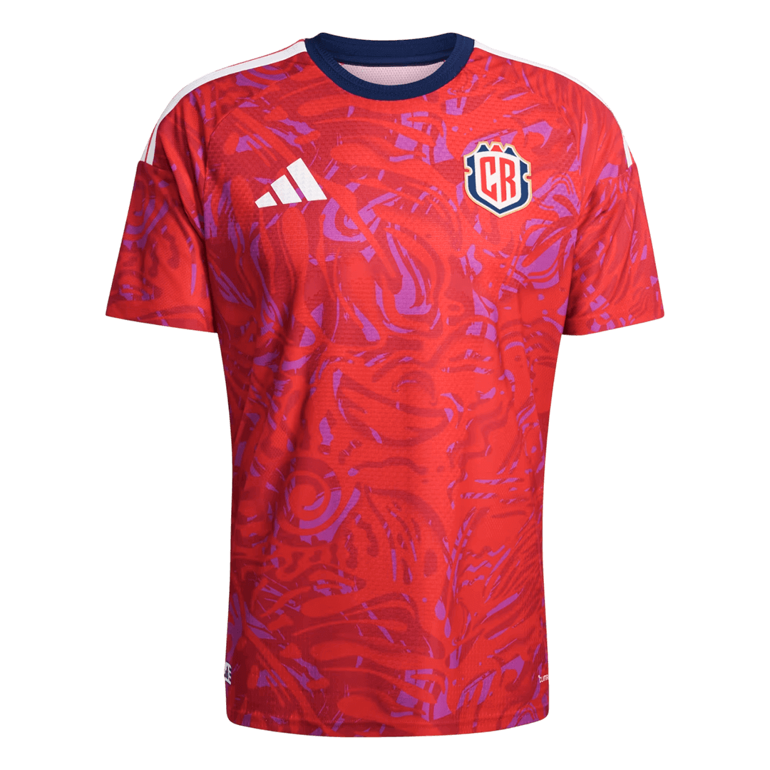 Costa Rica Thuis Spelersversie Voetbalshirt WK Voetbal 2026 - Slim Fit - voorkant