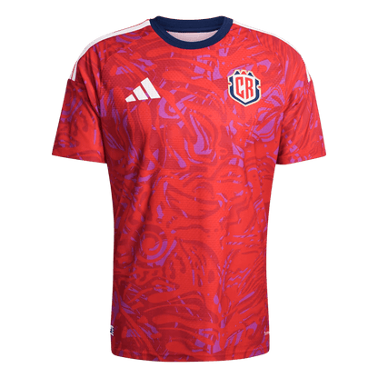 Costa Rica Thuis Spelersversie Voetbalshirt WK Voetbal 2026 - Slim Fit - voorkant