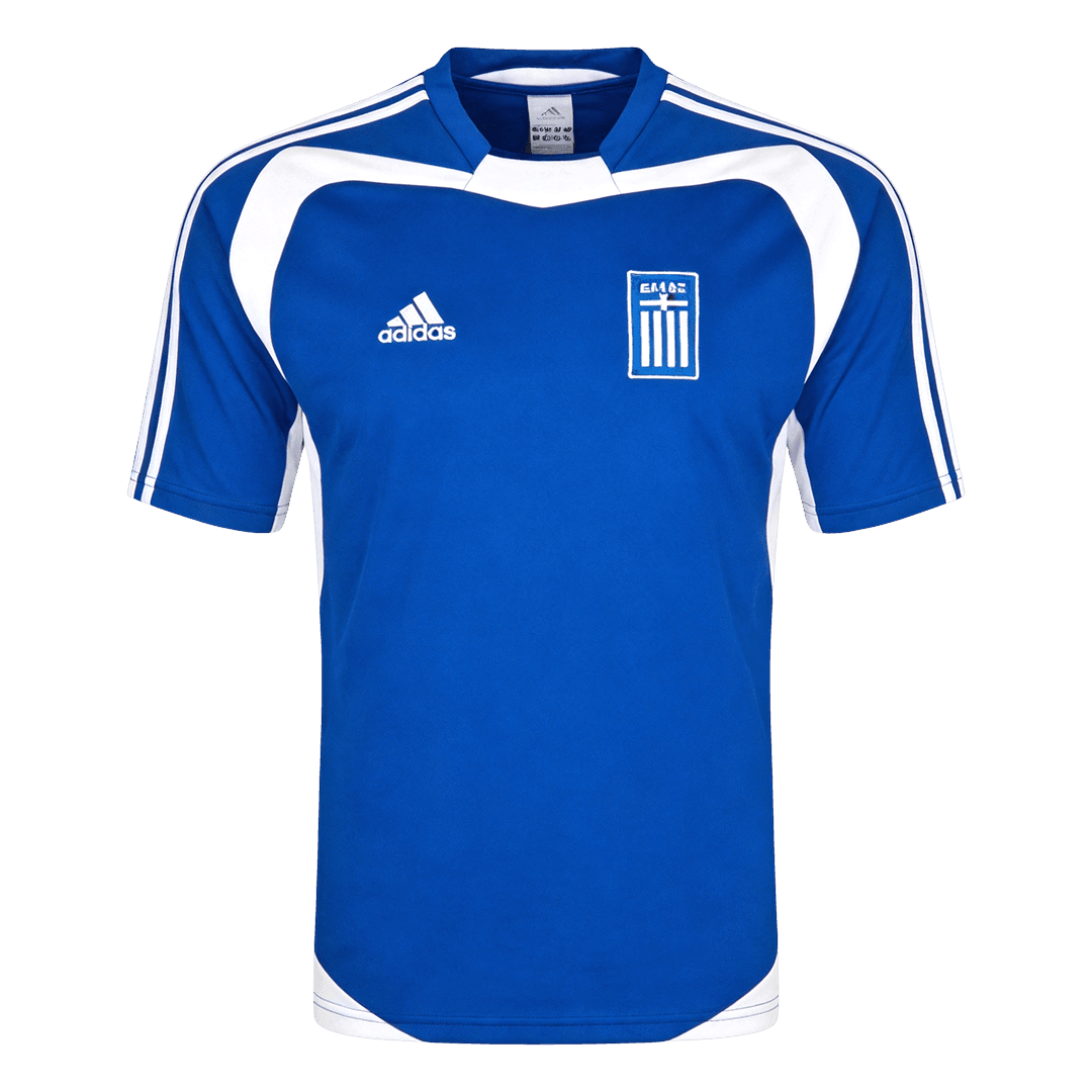 Retro Greece Thuis Voetbalshirt 2004 - voorkant
