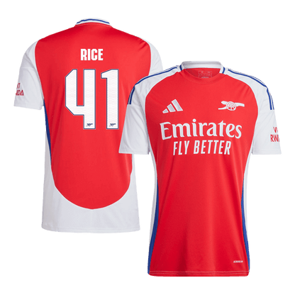 RICE #41 Heren Arsenal Thuis Voetbalshirt 2024/25 - UCL - voorkant
