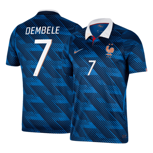 DEMBÉLÉ #7 Heren France Thuis Voetbalshirt WK Voetbal 2026 - voorkant