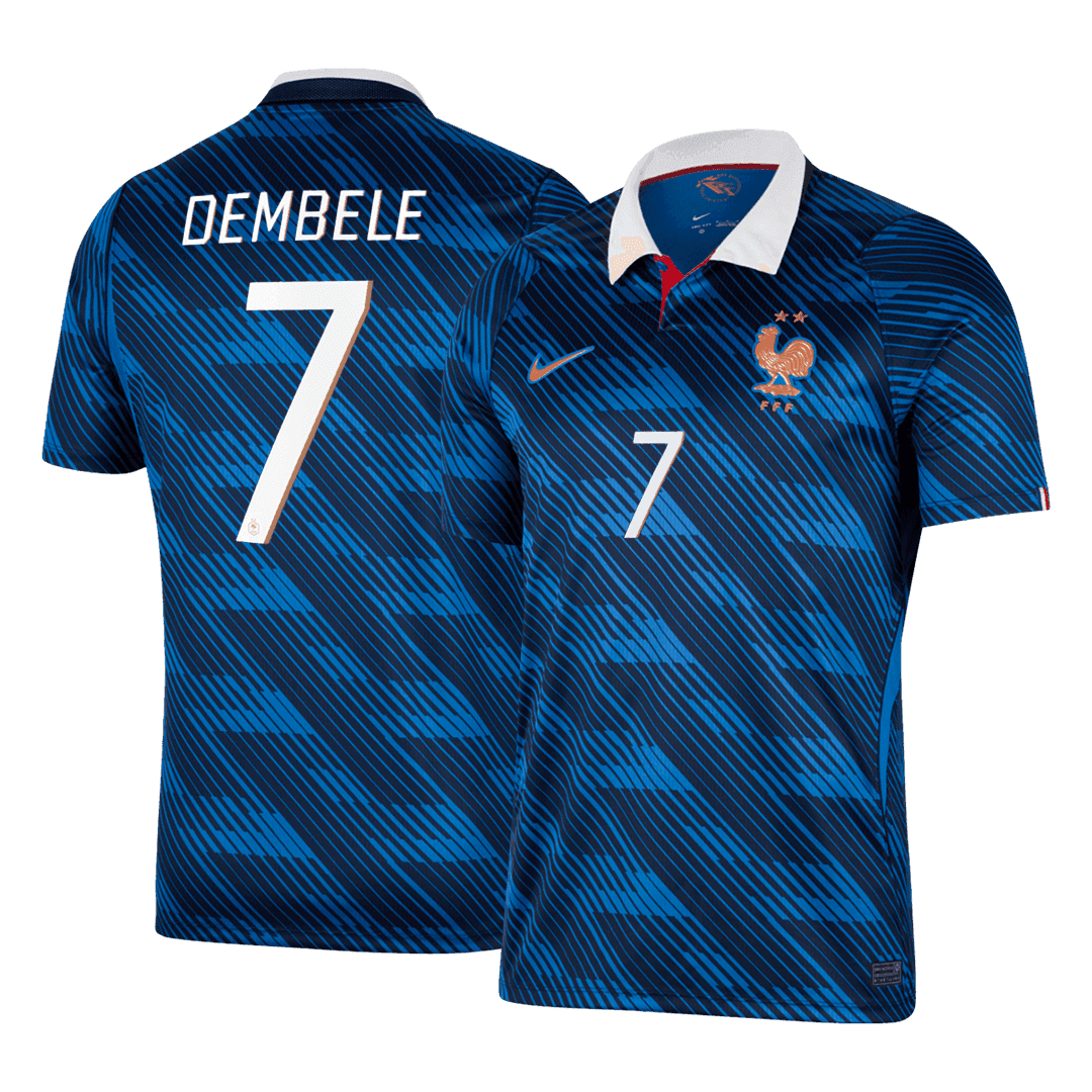 DEMBELE #7 Heren France Thuis Voetbalshirt WK Voetbal 2026 - voorkant